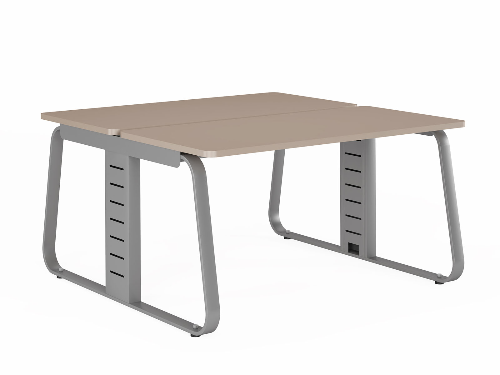 Мебель для персонала Genesis Operative JNO140 Двойной стол прямой 1400х1400 (углы прямые) 1400х1400х750 серый камень