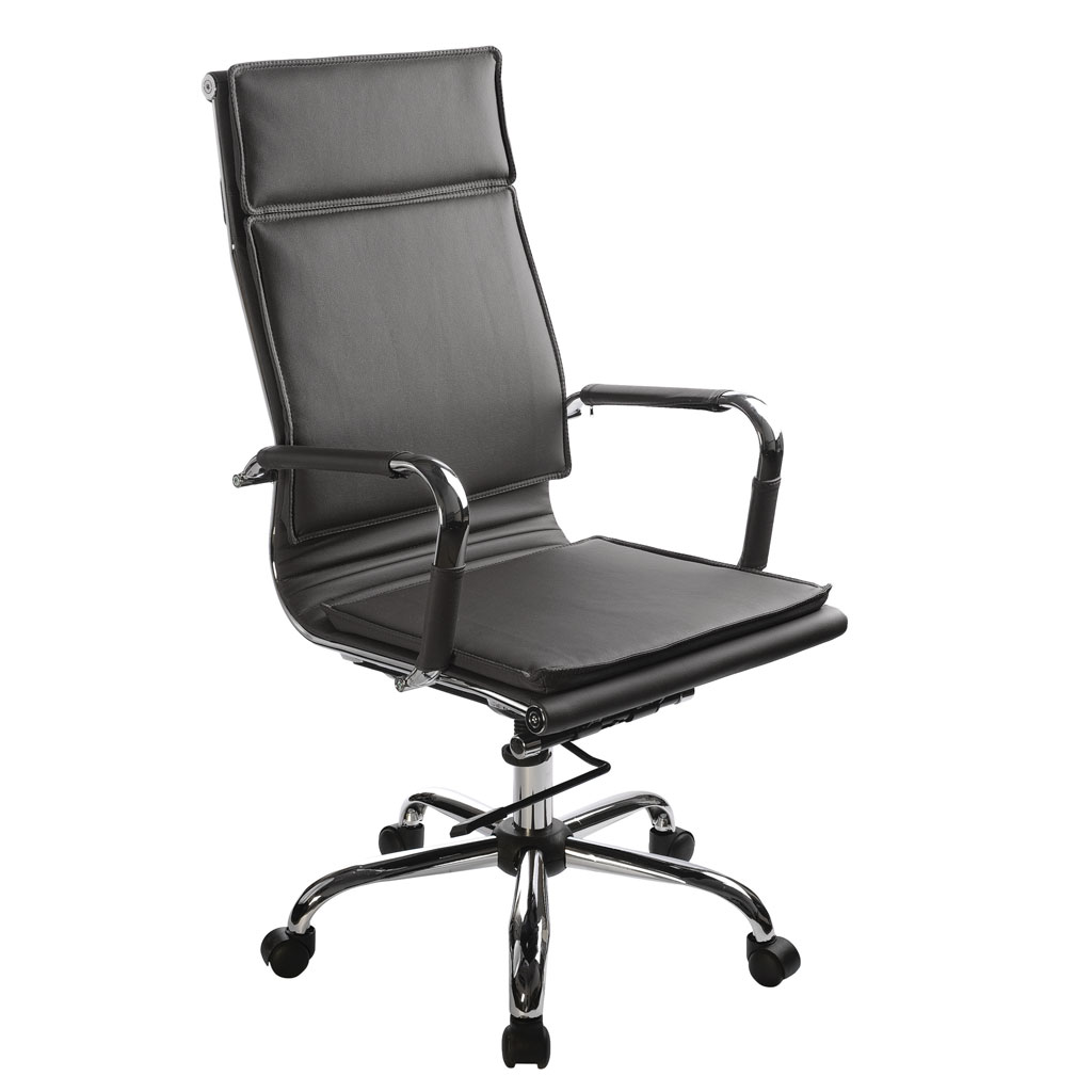  Кресло для руководителя CH-993/BLACK экокожа черная