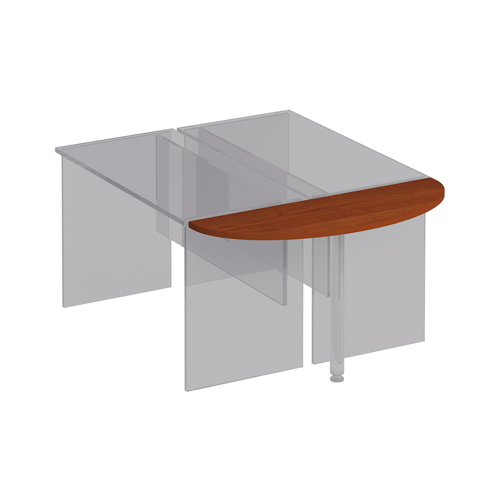 Мебель для персонала Комфорт К 206 Брифинг-приставка к столу без опоры 120x60x2.5 французский орех
