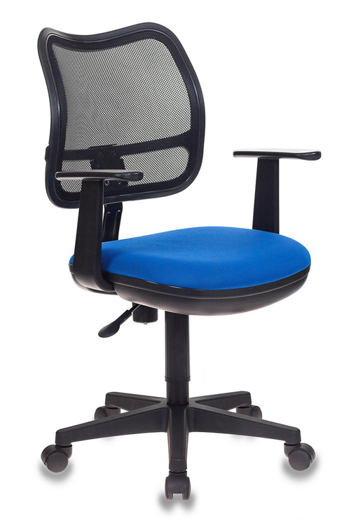 Офисное Кресло для оператора CH-797AXSN/26-21 ткань синяя/сетка черная