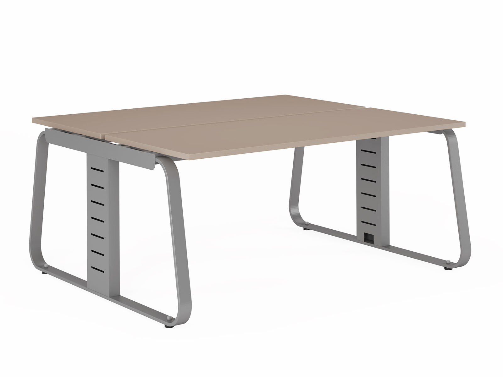 Мебель для персонала Genesis Operative JNO152 Двойной стол средний 1600х1400 (углы прямые) 1600х1400х750 серый камень
