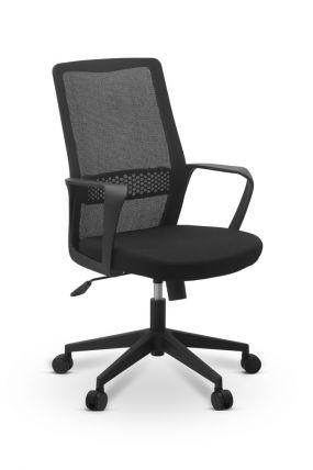  Кресло для персонала Space сетка черная/ткань TW черная