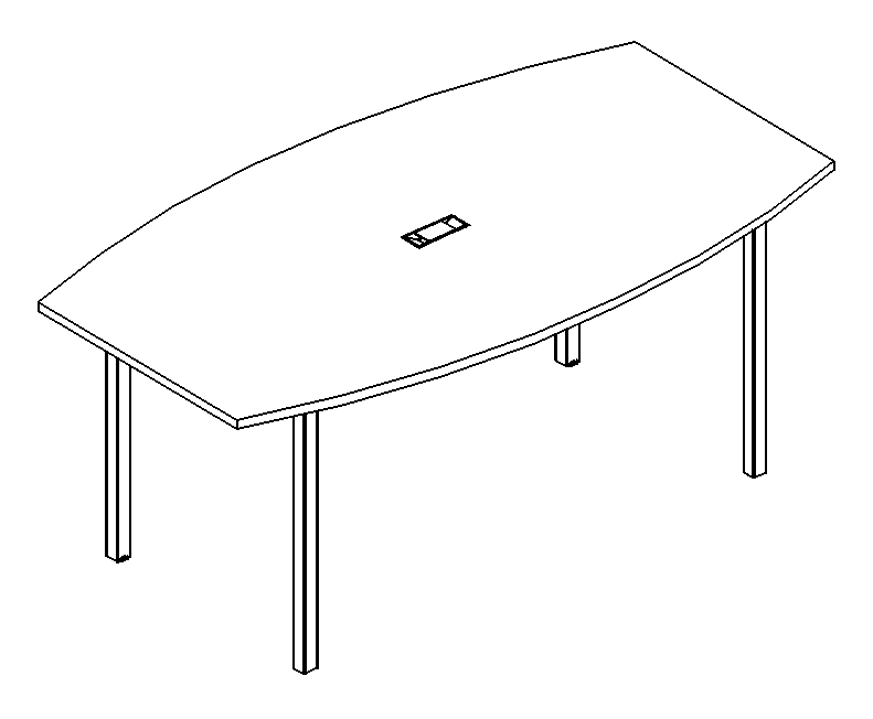 Мебель для персонала А4 Б2 112 Стол для переговоров на металлокаркасе DUE 180x100x75 белый премиум