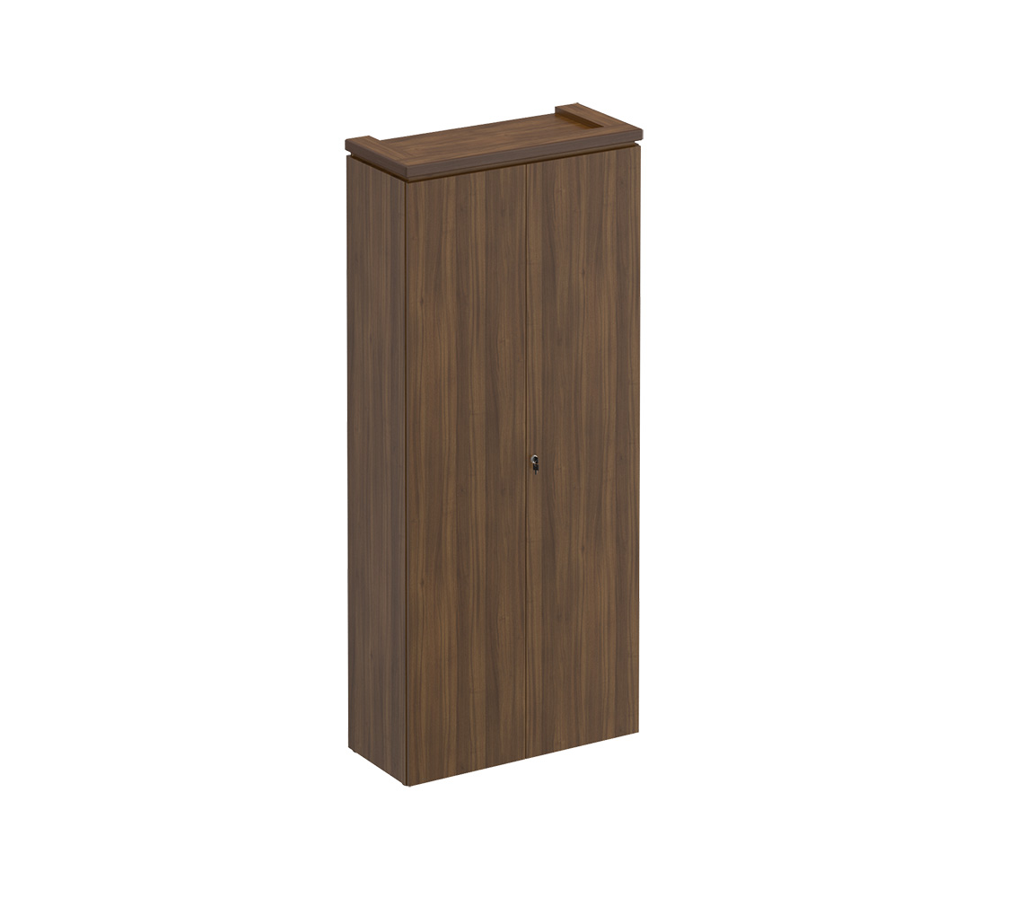 Кабинет руководителя Марк | Mark МК 346 Шкаф для документов закрытый 90x40.4x211 орех тоскана В КОРЗИНУ.