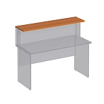 Мебель для персонала Формула ФР 408 Полка настольная 140x35x2.2 ольха В КОРЗИНУ.
