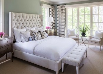 Белая кровать в интерьере спальни: плюсы и минусы